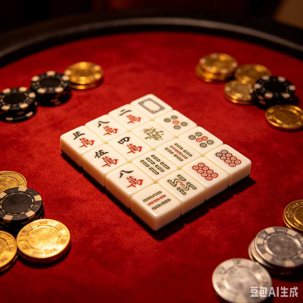 deep print mahjong set